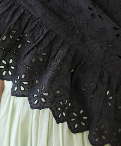 FREAK'S STORE（フリークスストア）の「インド マルチウェイ ラウンドフリルレース（その他トップス・レディース・ブラック/オフホワイト・ﾌﾘ-）」の11枚目の写真