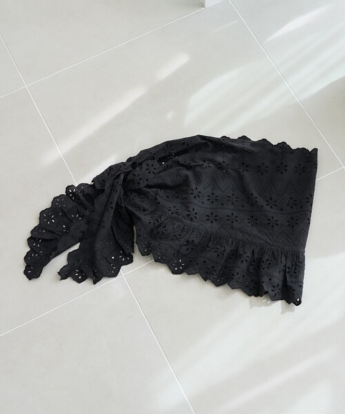 FREAK'S STORE（フリークスストア）の「インド マルチウェイ ラウンドフリルレース（その他トップス・レディース・ブラック/オフホワイト・ﾌﾘ-）」の12枚目の写真