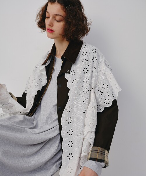 FREAK'S STORE（フリークスストア）の「インド マルチウェイ ラウンドフリルレース（その他トップス・レディース・ブラック/オフホワイト・ﾌﾘ-）」の16枚目の写真