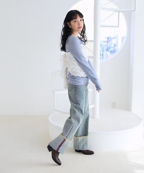 FREAK'S STORE（フリークスストア）の「インド マルチウェイ ラウンドフリルレース（その他トップス・レディース・ブラック/オフホワイト・ﾌﾘ-）」の18枚目の写真