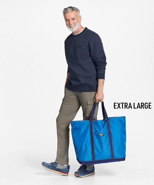 L.L.Bean（エルエルビーン）の「エブリデイ・ライトウェイト・トート エクストラ・ラージ（トートバッグ・レディース・グリーン/ダークネイビー/ロイヤルブルー/ダークグレー・ONE SIZE）」の5枚目の写真