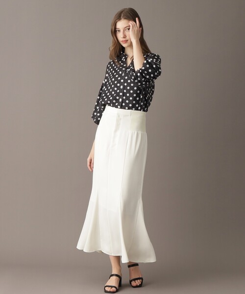 DRESSTERIOR（ドレステリア）の「【大人百花春号掲載 モデル美香さん着用】バックストラップマーメイドスカート（スカート・レディース・ブラック/ホワイト・34/36/38/40）」の5枚目の写真