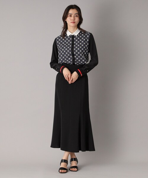 DRESSTERIOR（ドレステリア）の「【大人百花春号掲載 モデル美香さん着用】バックストラップマーメイドスカート（スカート・レディース・ブラック/ホワイト・34/36/38/40）」の18枚目の写真