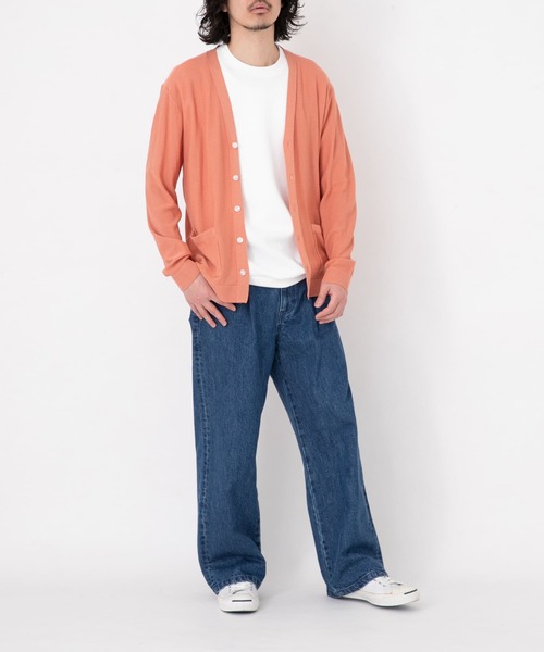 URBAN RESEARCH Sonny Label(アーバンリサーチサニーレーベル)の「リネン混ニットカーディガン(カーディガン/ボレロ・メンズ・ナチュラル/チャコールグレー/ネイビー/ピンク・MEDIUM/LARGE)」の21枚目の写真