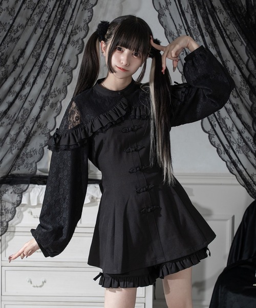 Palelfy ボレロ風チャイナコンビネゾン ボレロ風チャイナコンビネゾン ワンピース