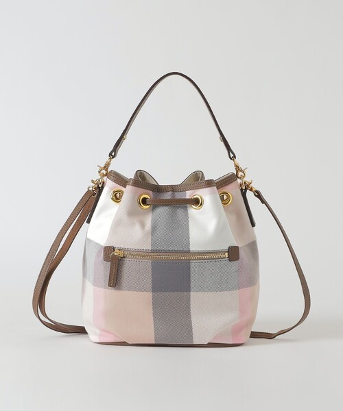 BLUE LABEL CRESTBRIDGE(ブルーレーベルクレストブリッジ)の「クレストブリッジチェックキャンバスコロン(ショルダーバッグ・レディース・グリーン系その他・FREE)」の6枚目の写真