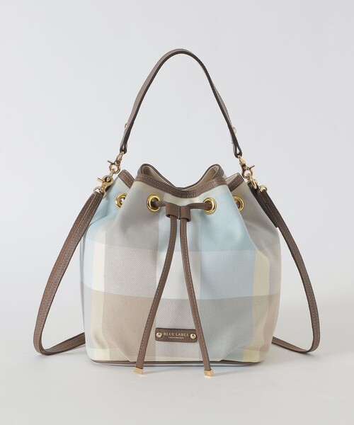 BLUE LABEL CRESTBRIDGE(ブルーレーベルクレストブリッジ)の「クレストブリッジチェックキャンバスコロン(ショルダーバッグ・レディース・グリーン系その他・FREE)」の2枚目の写真