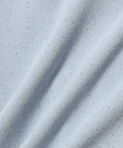 COLUMN(コラム)の「COLUMN / ホルターネックラメニット<PERMANENT>(ニット/セーター・レディース・ブラック/ゴールド/ブルー・FREE)」の6枚目の写真