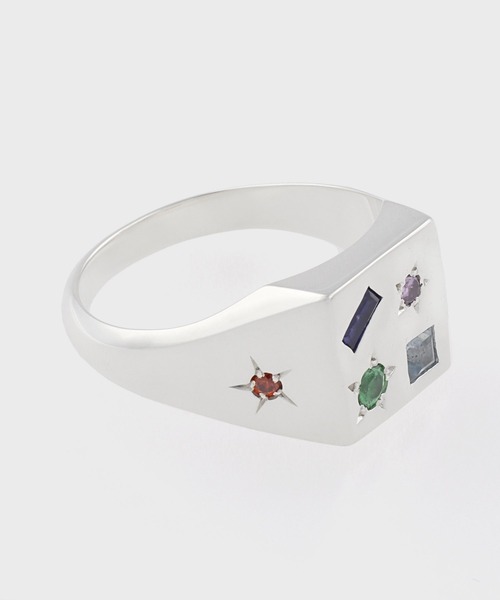 Paul Smith（ポールスミス）の「“Multi Stone” シグネットリング【150923 200】（リング・メンズ・シルバー・17/21）」の3枚目の写真