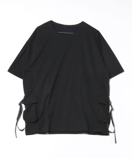 JOHNNY WOLF(ジョニーウルフ)の「EGANIS オーバーサイズ パラシュートポケット Tシャツ(Tシャツ/カットソー・メンズ・ブラック/ホワイト・M/S/L)」の17枚目の写真