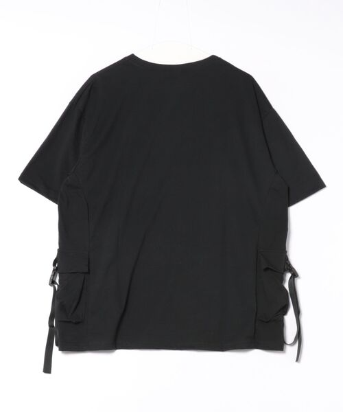 JOHNNY WOLF(ジョニーウルフ)の「EGANIS オーバーサイズ パラシュートポケット Tシャツ(Tシャツ/カットソー・メンズ・ブラック/ホワイト・M/S/L)」の18枚目の写真