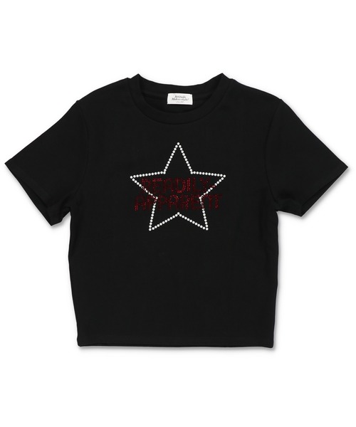 SPINNS(スピンズ)の「半袖ピタTシャツ/ストーンスター(Tシャツ/カットソー・レディース・カーキ/オフホワイト/ネイビー/ブラック・ONESIZE)」の5枚目の写真