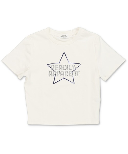 SPINNS(スピンズ)の「半袖ピタTシャツ/ストーンスター(Tシャツ/カットソー・レディース・カーキ/オフホワイト/ネイビー/ブラック・ONESIZE)」の8枚目の写真