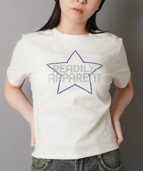 セール】半袖ピタTシャツ/ストーンスター（Tシャツ/カットソー