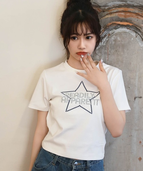 【PHATRNK】スワロフスキー ストーン センターロゴ 半袖Tシャツ 楽天市場】スワロフスキー（Tシャツ・カットソー｜トップス