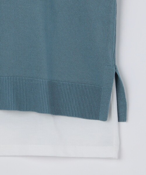 SHIPS Colors（シップス カラーズ）の「SHIPS Colors:〈洗濯機可能〉ベスト Tシャツ アンサンブル◇（ニット/セーター・メンズ・ネイビー/グレー/ブルー・MEDIUM/LARGE/X-LARGE）」の6枚目の写真