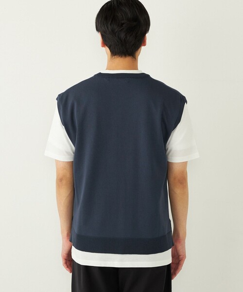 SHIPS Colors（シップス カラーズ）の「SHIPS Colors:〈洗濯機可能〉ベスト Tシャツ アンサンブル◇（ニット/セーター・メンズ・ネイビー/グレー/ブルー・MEDIUM/LARGE/X-LARGE）」の15枚目の写真