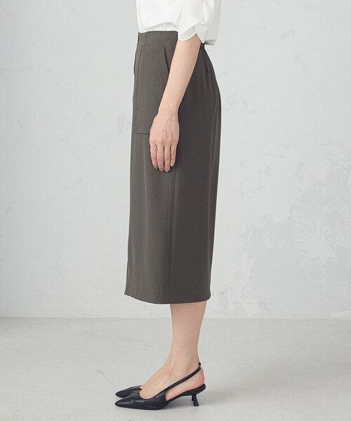 COMME CA MODELS（コムサモデルズ）の「ポリエステルドライツイル　タイトスカート（スカート・レディース・カーキ/ネイビー/ベージュ/ブラック・LARGE/MEDIUM/X-SMALL/X-LARGE/SMALL）」の21枚目の写真