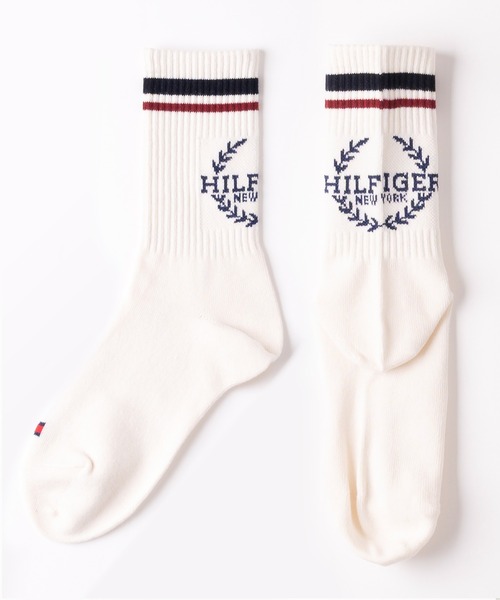 TOMMY HILFIGER(トミーヒルフィガー)の「【別注】TOMMY HILFIGER/トミーヒルフィガー ブランド ロゴ 靴下 ミドル丈 レギュラーソックス クルーソックス 2足セット 23cm 24cm 25cm 26cm 27cm(ソックス/靴下・メンズ・その他2/その他・23cm~25cm/25cm~27cm)」の10枚目の写真