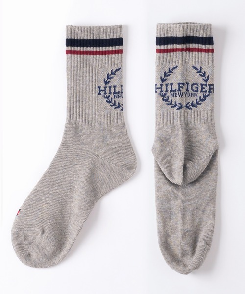 TOMMY HILFIGER(トミーヒルフィガー)の「【別注】TOMMY HILFIGER/トミーヒルフィガー ブランド ロゴ 靴下 ミドル丈 レギュラーソックス クルーソックス 2足セット 23cm 24cm 25cm 26cm 27cm(ソックス/靴下・メンズ・その他2/その他・23cm~25cm/25cm~27cm)」の11枚目の写真