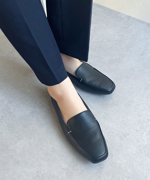 WA ORiental TRaffic（ダブルエーオリエンタルトラフィック）の「メタル アクセント オペラシューズ /R-4011 ローファー パンプス 通勤（ローファー・レディース・ブラック/ベージュ・41/40/39/37/36/35/34/38/42/33/43）」の21枚目の写真