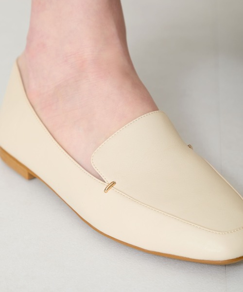 WA ORiental TRaffic（ダブルエーオリエンタルトラフィック）の「メタル アクセント オペラシューズ /R-4011 ローファー パンプス 通勤（ローファー・レディース・ブラック/ベージュ・41/40/39/37/36/35/34/38/42/33/43）」の17枚目の写真