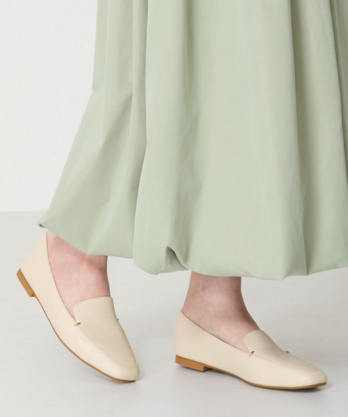 WA ORiental TRaffic（ダブルエーオリエンタルトラフィック）の「メタル アクセント オペラシューズ /R-4011 ローファー パンプス 通勤（ローファー・レディース・ブラック/ベージュ・41/40/39/37/36/35/34/38/42/33/43）」の4枚目の写真