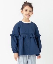 フランシュリッペ フリル ナイロン100% しんなりパッカブルゾン M ネイビー BRILL(ブリル)｜ライトナイロンブルゾン/ブラック の通販