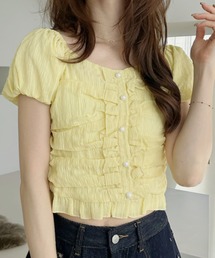 Ada.（エイダ）の「2WAY ボタンデザイン ふんわり パフリーブ ブラウス（シャツ/ブラウス）」