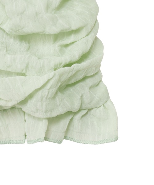 Ada.(エイダ)の「2WAY ボタンデザイン ふんわり パフリーブ ブラウス(シャツ/ブラウス・レディース・ブラック/アイボリー/グリーン/ライトブルー/ホワイト/ブラウン/ライトピンク・M/L)」の12枚目の写真