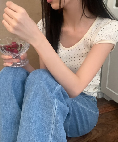 トレンドNo.1ドットTシャツ】【お気に入り登録数1万突破