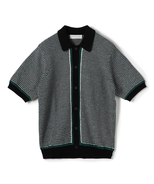 TOMORROWLAND (トゥモローランド)の「TOMORROWLAND Tricot マーセライズコットン ハーフスリーブニット(ニット/セーター・メンズ・ダークブラウン/ネイビー/ブラック系その他・S/M)」の2枚目の写真