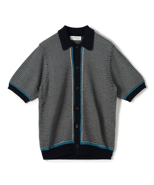 TOMORROWLAND (トゥモローランド)の「TOMORROWLAND Tricot マーセライズコットン ハーフスリーブニット(ニット/セーター・メンズ・ダークブラウン/ネイビー/ブラック系その他・S/M)」の3枚目の写真