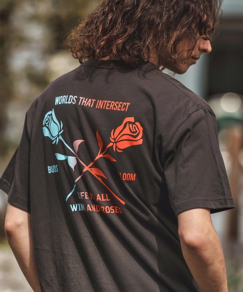 CAMBIO(カンビオ)の「mt9726- プリントT_Rose Gradation Tシャツ(Tシャツ/カットソー・メンズ・オリーブ/スミクロ/ホワイト・S/M/L/XL)」の11枚目の写真