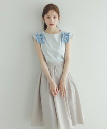 美品　トッカ　宝塚コラボ　FLOWER WALTZ　ガーデンフラワー　スカート TOCCA（トッカ）の「【FLOWER WALTZ】GARDEN FLOWER スカート