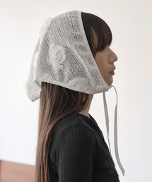 UNE MANSION | サマーシースルーフラワーヘアーカチープスカーフ(ハット)