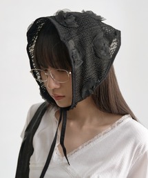 UNE MANSION | サマーシースルーフラワーヘアーカチープスカーフ(ハット)