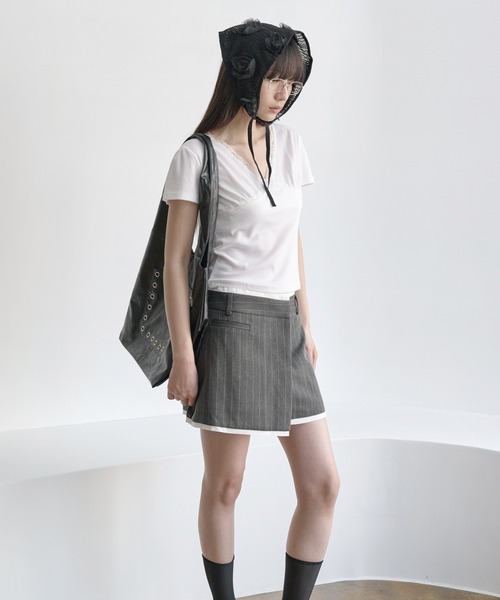 UNE MANSION(ユヌマンション)の「サマーシースルーフラワーヘアーカチープスカーフ(ハット・レディース・ブラック/ホワイト・ONE SIZE)」の15枚目の写真