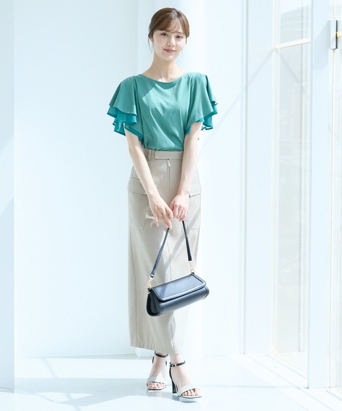 Andemiu（アンデミュウ）の「シリンダーフラップBAG419510（ショルダーバッグ・レディース・ナチュラル/ブラック・FREE）」の22枚目の写真