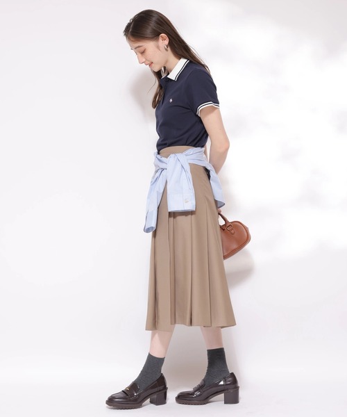ラッププリーツミディスカート（スカート）｜Rirandture（リ
