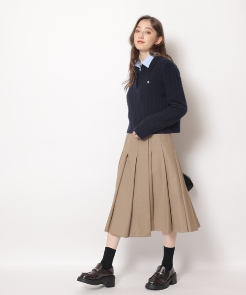 Rirandture（リランドチュール）の「ラッププリーツミディスカート