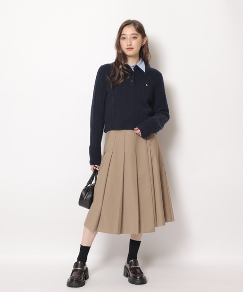 【Rirandture】ラッププリーツミディスカート(新品未使用) Rirandture（リランドチュール）の「ラッププリーツミディスカート