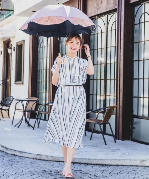 ITS'DEMO(イッツデモ)の「【UVケア/吸水速乾/洗濯機OK】麻調合繊スカート<ラク服シリーズ>(スカート・レディース・ネイビー系2/サックスブルー/ホワイト系5/ナチュラル/ブルー・00)」の8枚目の写真