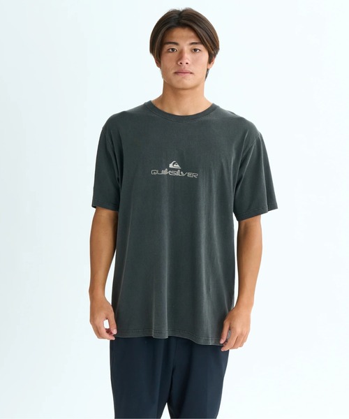 Quiksilver(クイックシルバー)の「DOUBLE LOGO ST /クイックシルバーレギュラーフィットロゴ半袖Tシャツ(Tシャツ/カットソー・メンズ・ホワイト/ブラック/グリーン・LARGE/X-LARGE/MEDIUM)」の5枚目の写真