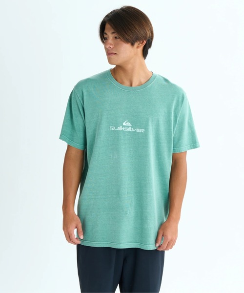 Quiksilver(クイックシルバー)の「DOUBLE LOGO ST /クイックシルバーレギュラーフィットロゴ半袖Tシャツ(Tシャツ/カットソー・メンズ・ホワイト/ブラック/グリーン・LARGE/X-LARGE/MEDIUM)」の6枚目の写真