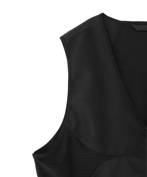 WHITELAND(ホワイトランド)の「WHITELAND/ホワイトランド/NYLON VEST(ベスト・メンズ・ブラック・F)」の2枚目の写真