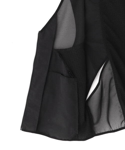 WHITELAND(ホワイトランド)の「WHITELAND/ホワイトランド/NYLON VEST(ベスト・メンズ・ブラック・F)」の6枚目の写真