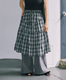 LIENCOEUR | チェックレイヤードスカート(スカート)