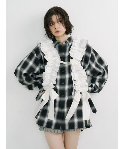 jouetie(ジュエティ)の「リボンハーネス 冬服(ベルト・レディース・オフホワイト/ブラック・FREE)」の20枚目の写真