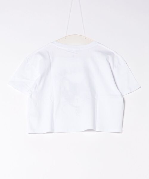BLACK SCORE（ブラックスコア）の「BLACK SCORE × DRESSLAVE / 20th bell cat tee(アニバーサリー ベルキャットミドリフ丈Tシャツ BSMCC UNISEX T SHIRT)（Tシャツ/カットソー・レディース・ホワイト/ベージュ・38）」の11枚目の写真